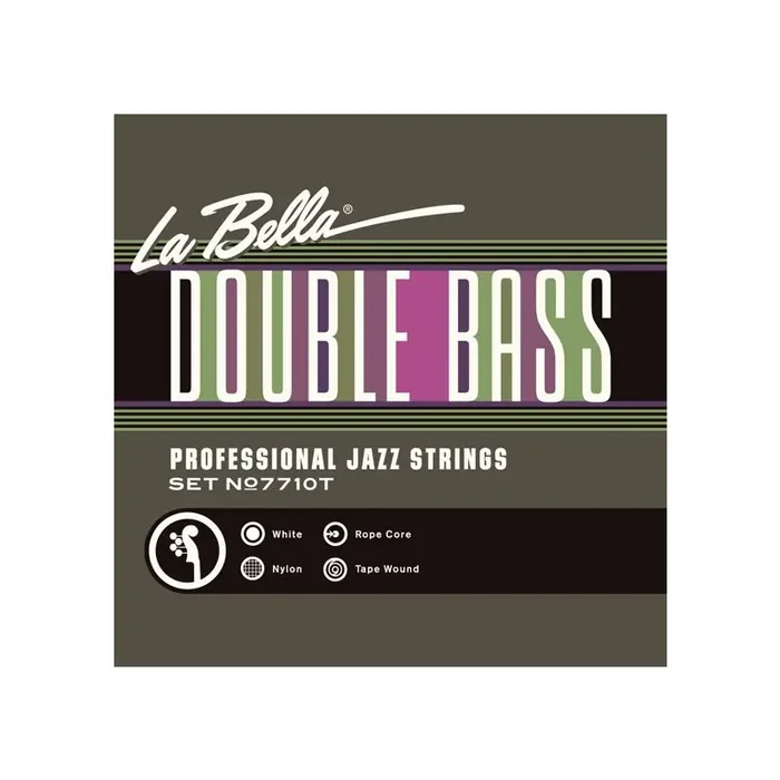 La Bella Double Bass 7710T White Nylon