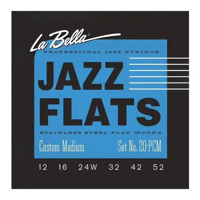 La Bella Jazz Flats Stainl-20PCM 012/052