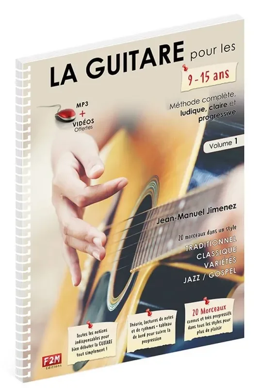 La Guitare pour les 9-15 ans – Volume 1