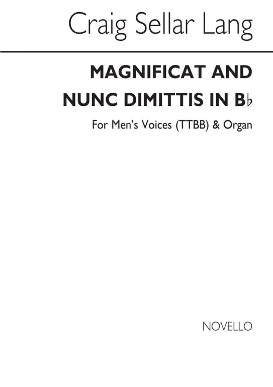 Lang, Craig Sellar Magnificat and Nunc Dimittis