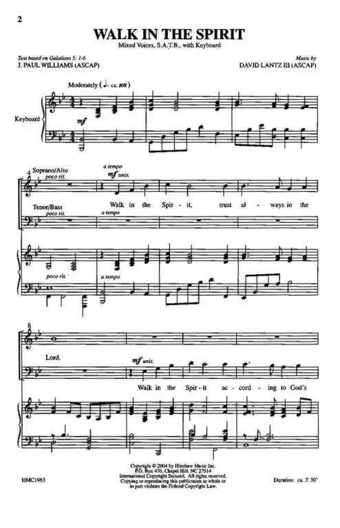 Lantz, David III Walk In The Spirit