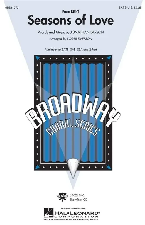 Larson, Jonathan Seasons of love (Rent). SATB acc.