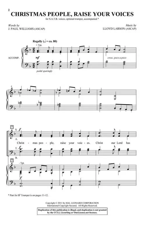 Larson, Lloyd Christmas People, Raise Your Voices