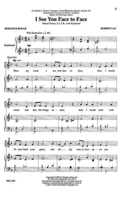 Lau, Robert I See You Face To Face