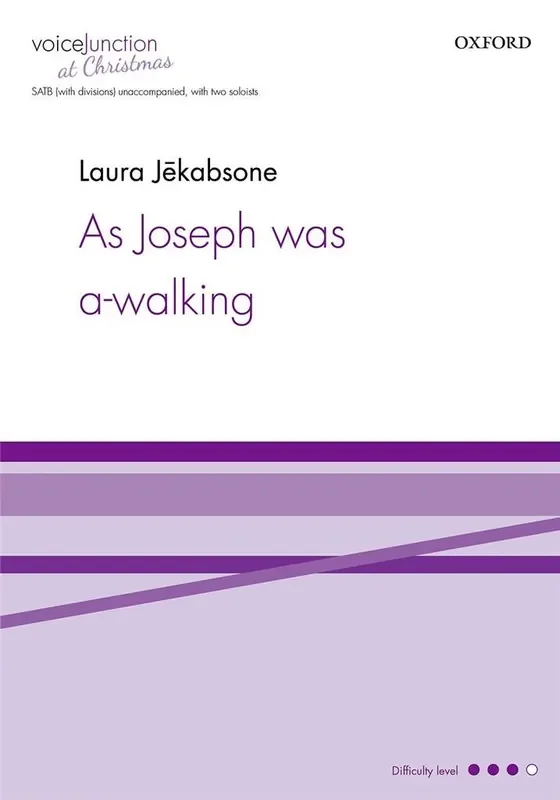 Laura Jekabsone As Joseph was a-walking Gemischter Chor A cappella