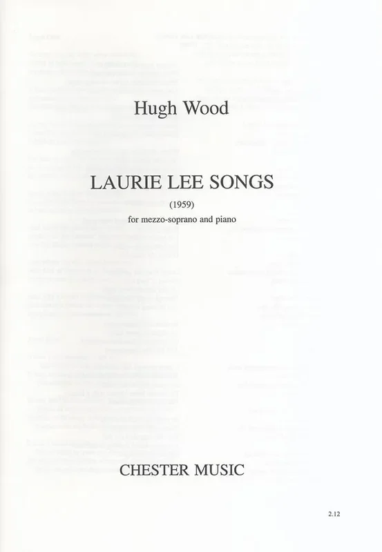 Laurie Lee Songs Gesang mit Klavier