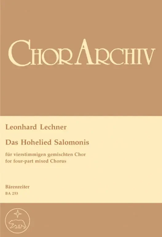 Lechner, Leonhard Das Hohelied Salomonis
