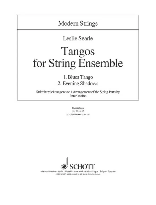 Leslie Searle Tangos Streichensemble