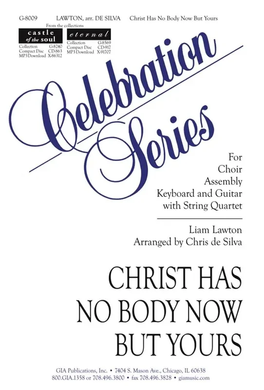 Liam Lawton Christ Has No Body Now But Yours – String parts (Arr. Chris de Silva) Gemischter Chor mit Begleitung