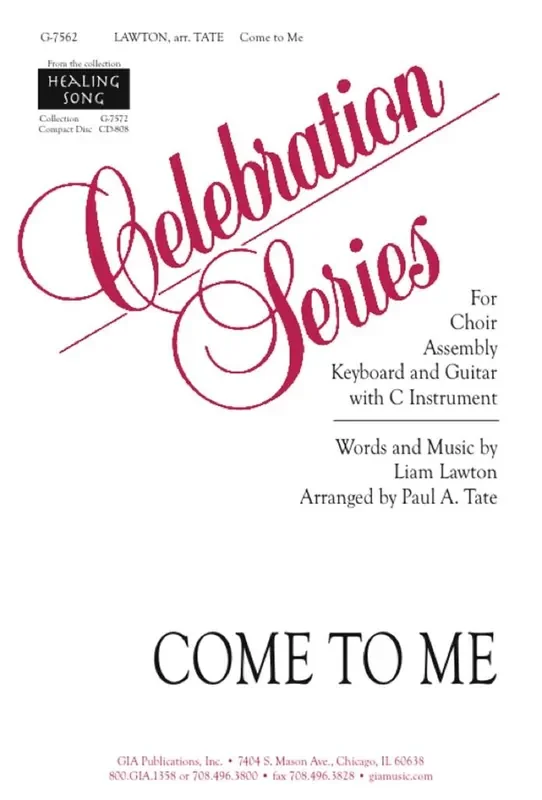Liam Lawton Come to Me Gemischter Chor mit Begleitung