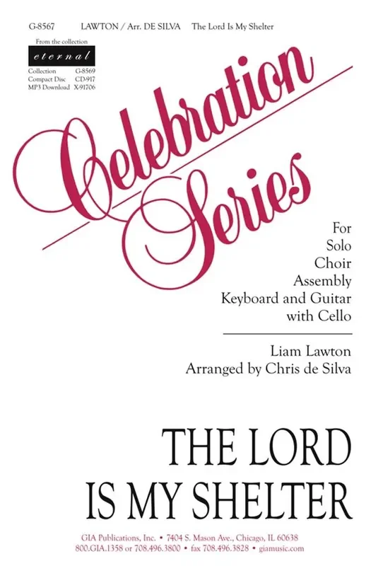 Liam Lawton The Lord Is My Shelter – Guitar part (Arr. Chris de Silva) Gemischter Chor mit Begleitung