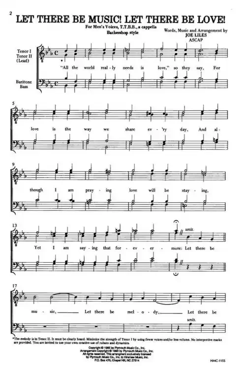 Liles, Joe Let There Be Music! Let There Be Love!