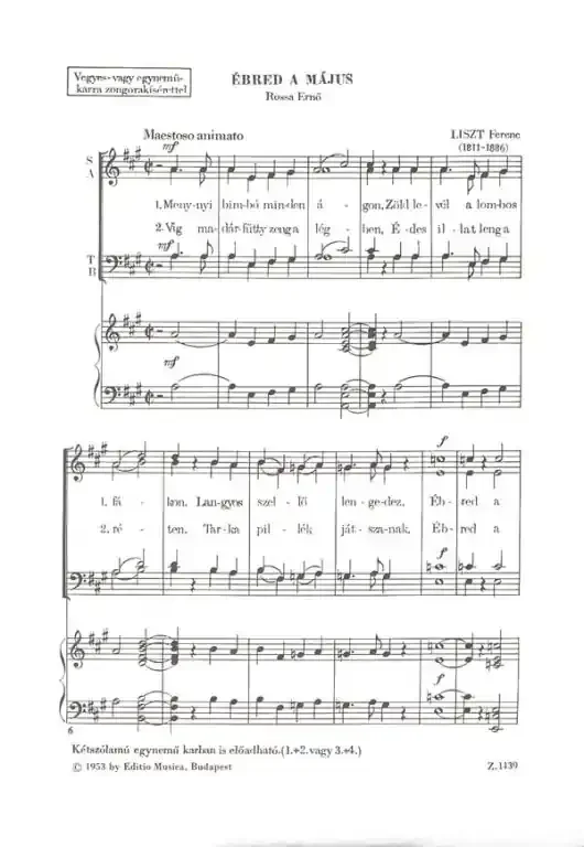 Liszt Ferenc Ébred a május
