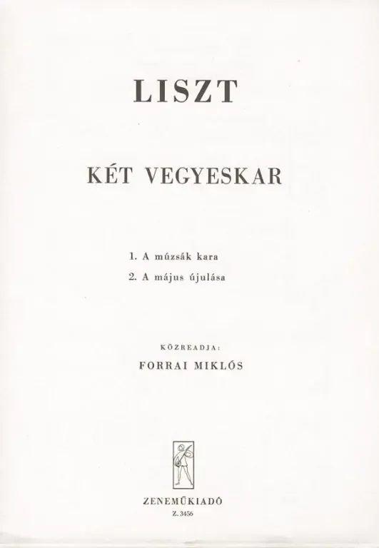 Liszt Ferenc Zwei gemischten Chor