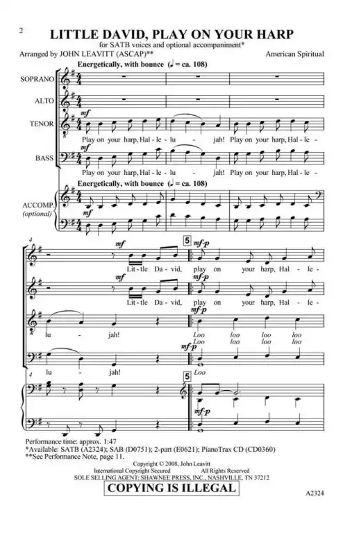 Little David, Play Your Harp