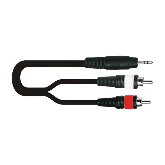 LK Adapterkabel Y-001 2x Cinch auf 3,5 Stereo-Klinke 3 Meter