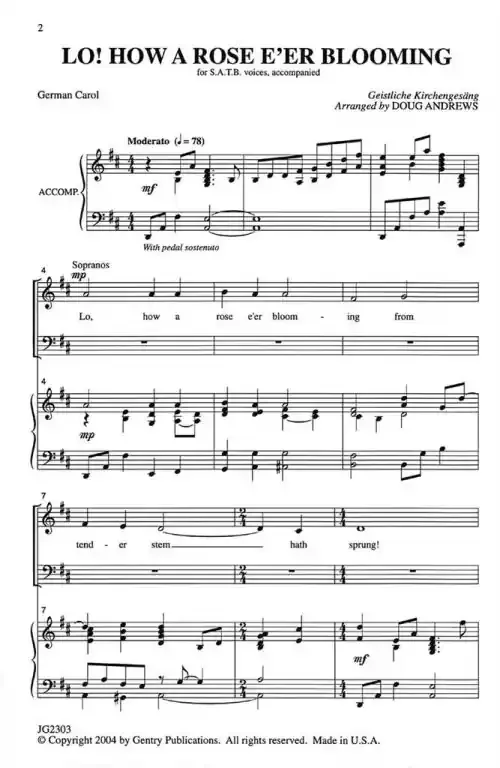 Lo, How a Rose E‘er Blooming