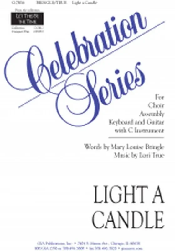 Lori True Light a Candle – Guitar Part Gemischter Chor mit Begleitung