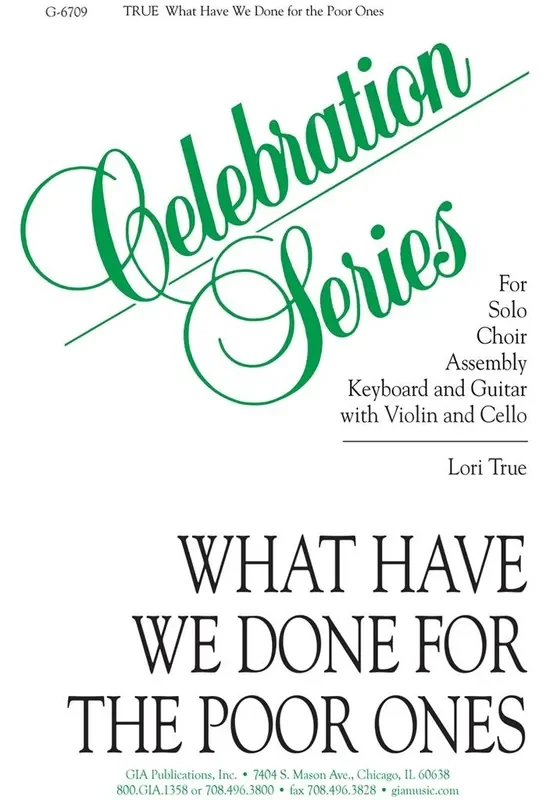 Lori True What Have We Done for the Poor Ones Gemischter Chor mit Begleitung