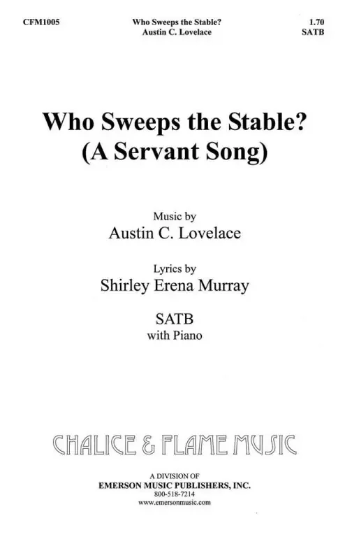 Lovelace, Austin C. Who Sweeps the Stables