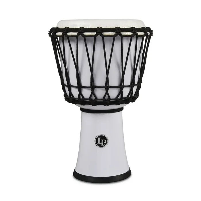 LP Djembe World 7-inch Rope Tuned Circle LP1607WH White