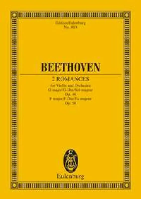 Ludwig van Beethoven 2 Romances G major and F major op. 40 / op. 50 Orchester mit Solo