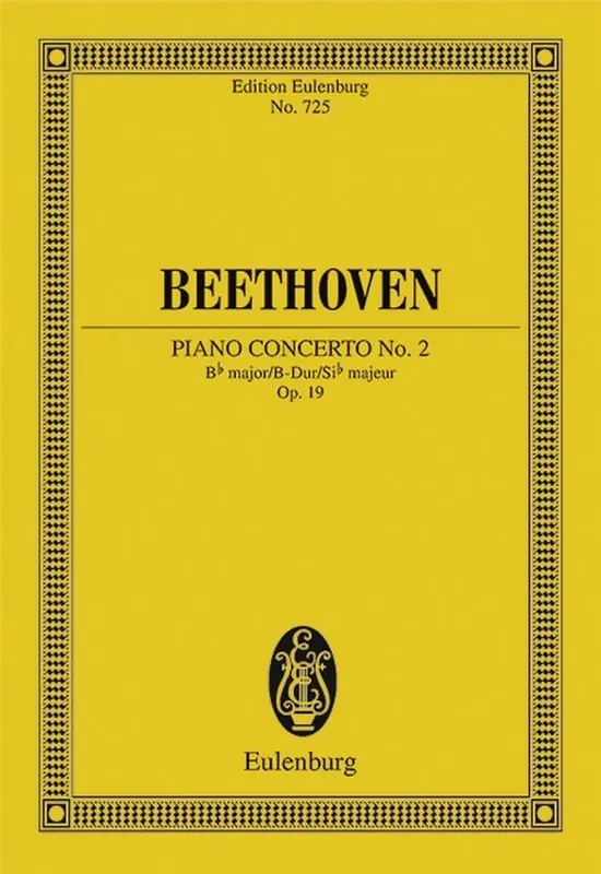 Ludwig van Beethoven Concerto Per Pf N 2 Si B Op 19 (Altmann) Orchester mit Solo