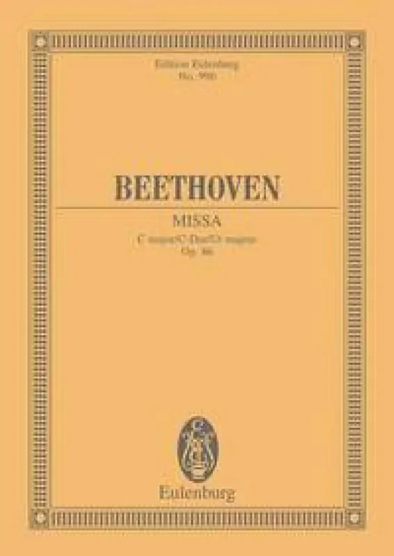 Ludwig van Beethoven Mass In C Major Op 86 Orchester