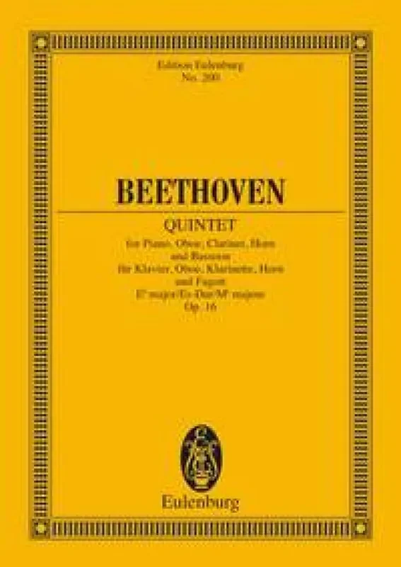 Ludwig van Beethoven Quintet Eb major op. 16 Orchester