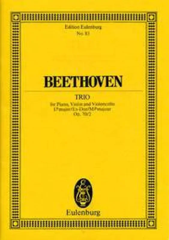 Ludwig van Beethoven Trio Op. 70 N. 2 Mi B. Klaviertrio