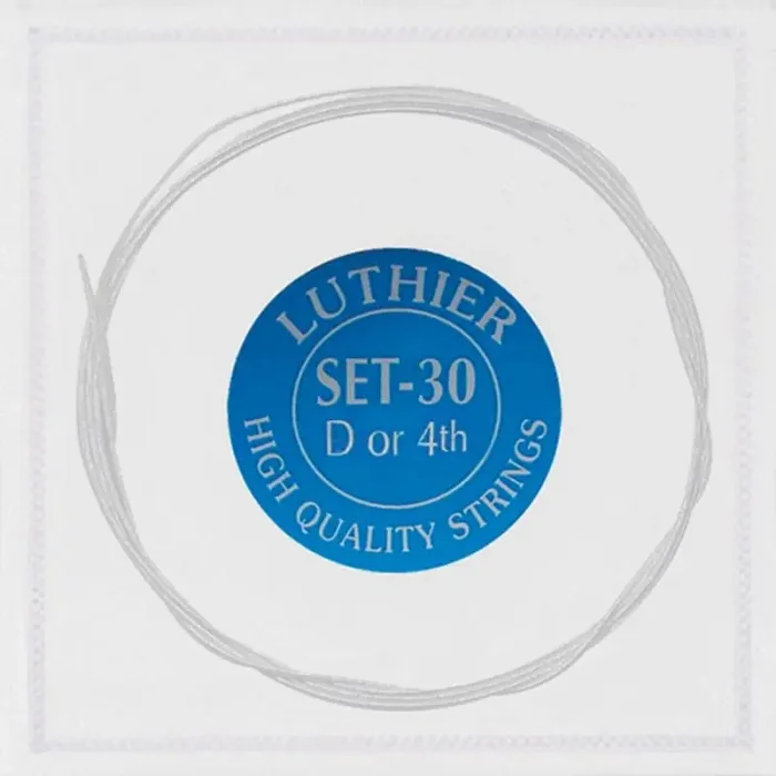 Luthier D-4-snaar, silverplated nylon, L-30 series, medium-hard tension