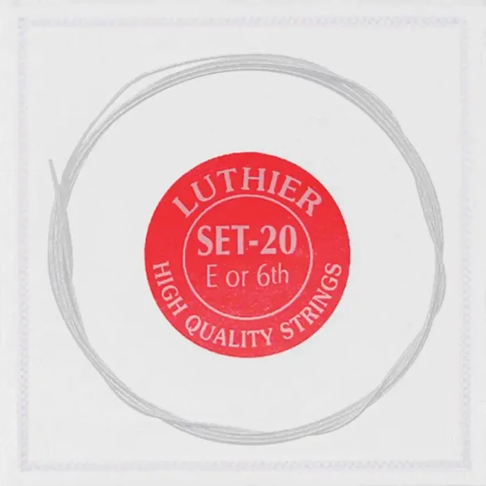 Luthier E-6-snaar, silverplated nylon, L-20 series, medium tension