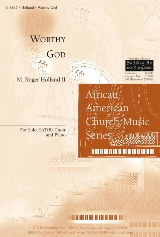 M. Roger Holland Worthy God – Instrument edition Gemischter Chor mit Begleitung