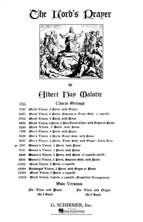 Malotte, Albert H. The Lord‘s Prayer