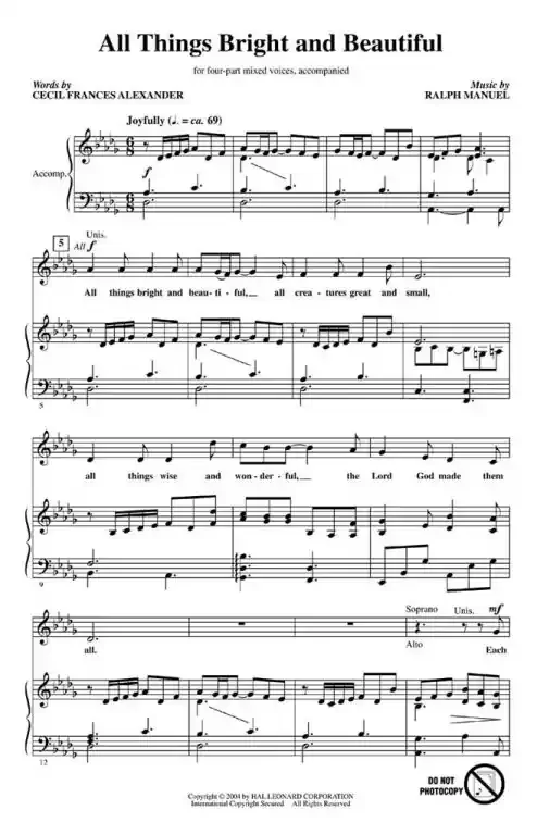 Manuel, Ralph All Things Bright and Beautiful