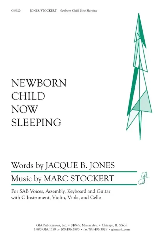 Marc Stockert Newborn Child Now Sleeping – Guitar edition (Arr. Paul A. Tate) Gemischter Chor mit Begleitung