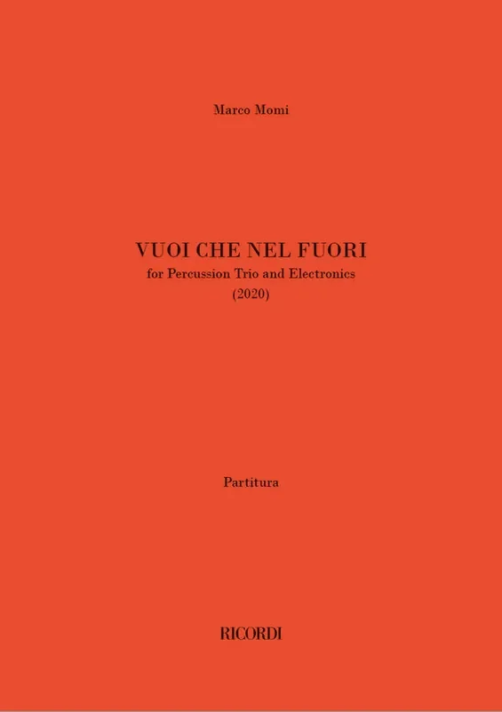 Marco Momi Vuoi che nel fuori Percussion Ensemble