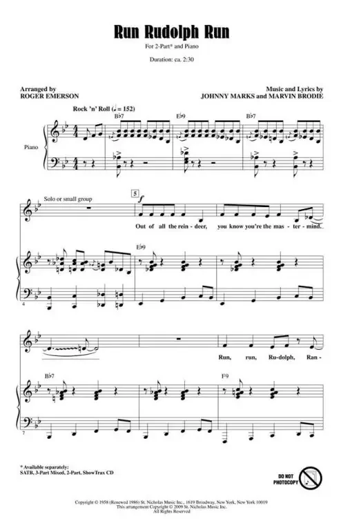 Marks, Johnny Run Rudolph Run