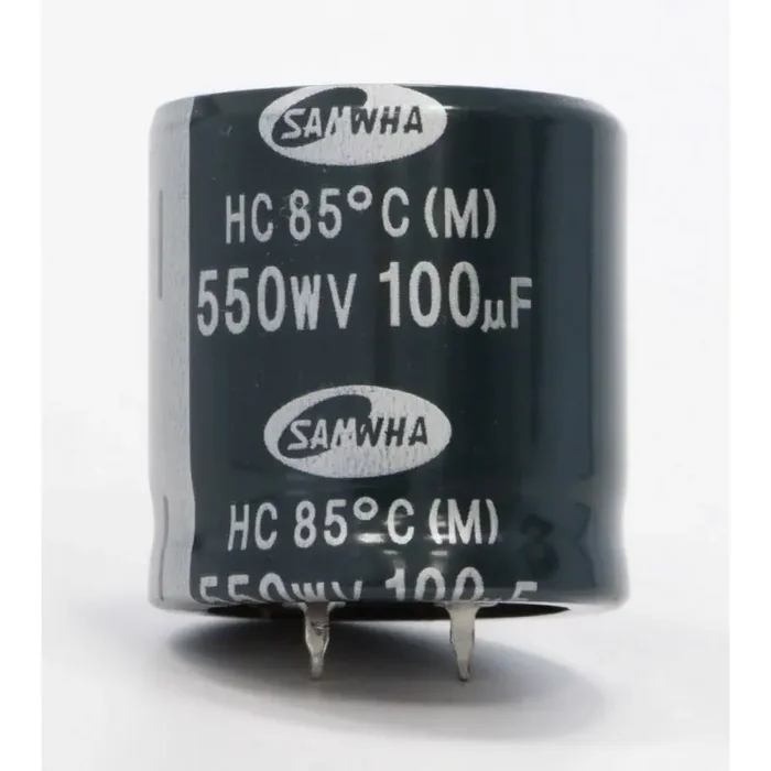 Marshall elektrolytic capacitor 100uF @ 550V, PCB mount