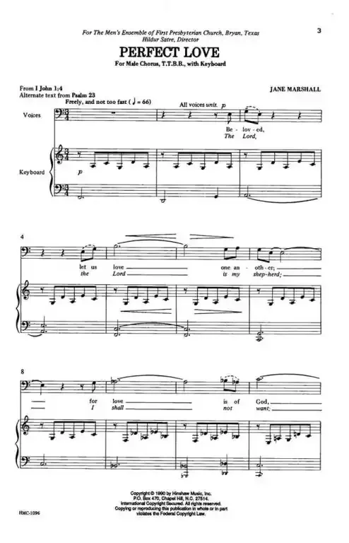 Marshall, Jane Perfect Love