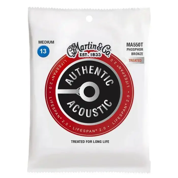 Martin Authentic Acoustic Lifespan 2 string set phosphor bronze, medium