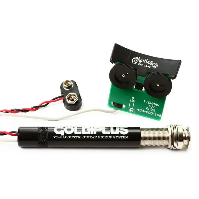 Martin Fishman Thinline Gold Plus VTII acoustic pickup system with volume and tone