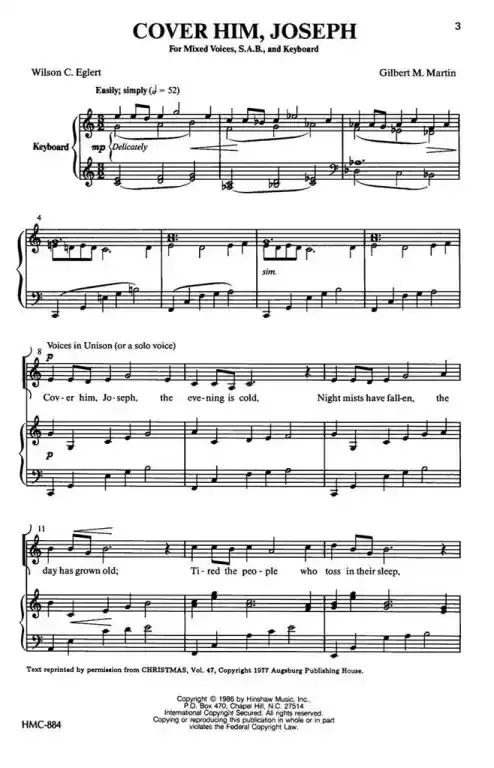 Martin, Gilbert Cover Him Joseph