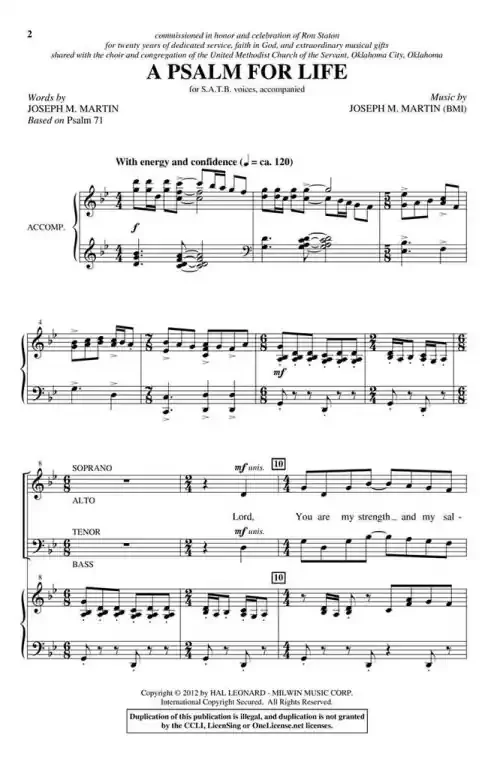 Martin, Joseph M. A Psalm for Life