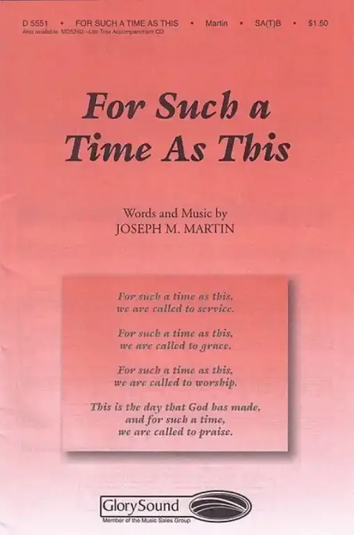 Martin, Joseph M. For Such a Time as This