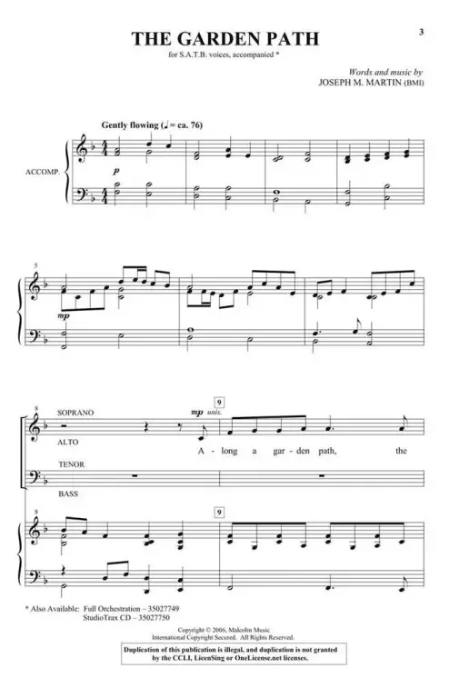 Martin, Joseph M. The Garden Path