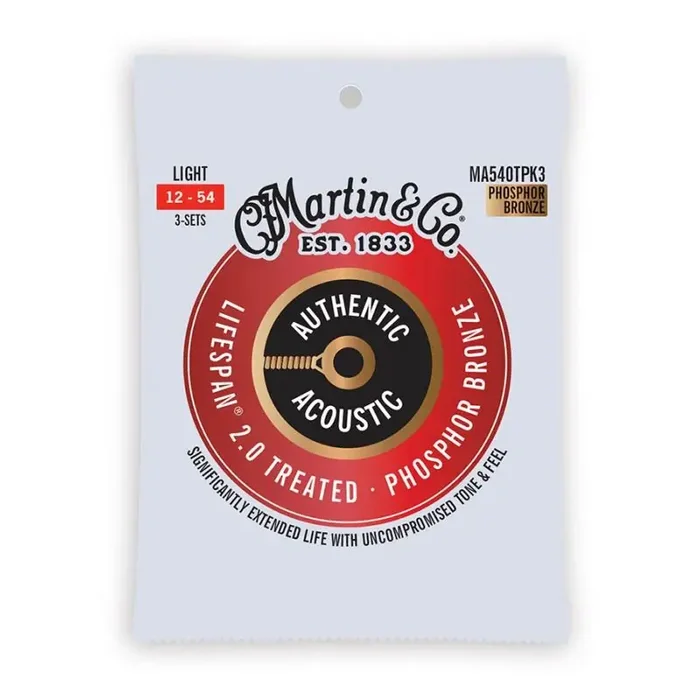 Martin Lifespan 2.0 string set 3 PACK phosphor bronze, light 012-016-025-032-042-054