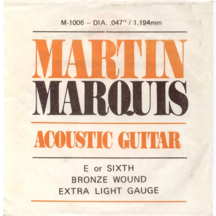 Martin Marquis Einzelsaite E6 Akustikgitarre Bronze
