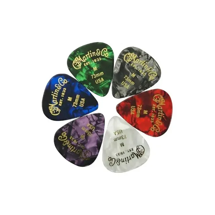 Martin multi-pack pick set with 6 pcs 351 shape picks