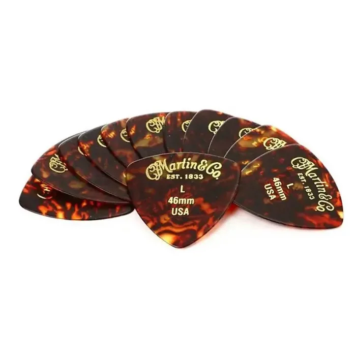Martin pick pack 346 shape .46mm faux tortoise Light 12 pcs